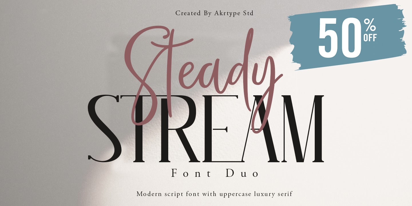 Ejemplo de fuente Steady Stream script